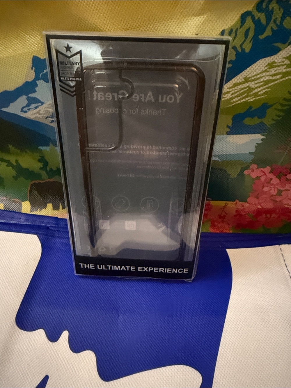 Clear Protective Phone Case - Black Border
